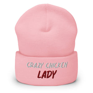 Crazy Chicken Lady Cuffed Beanie - Cluck It All Farms