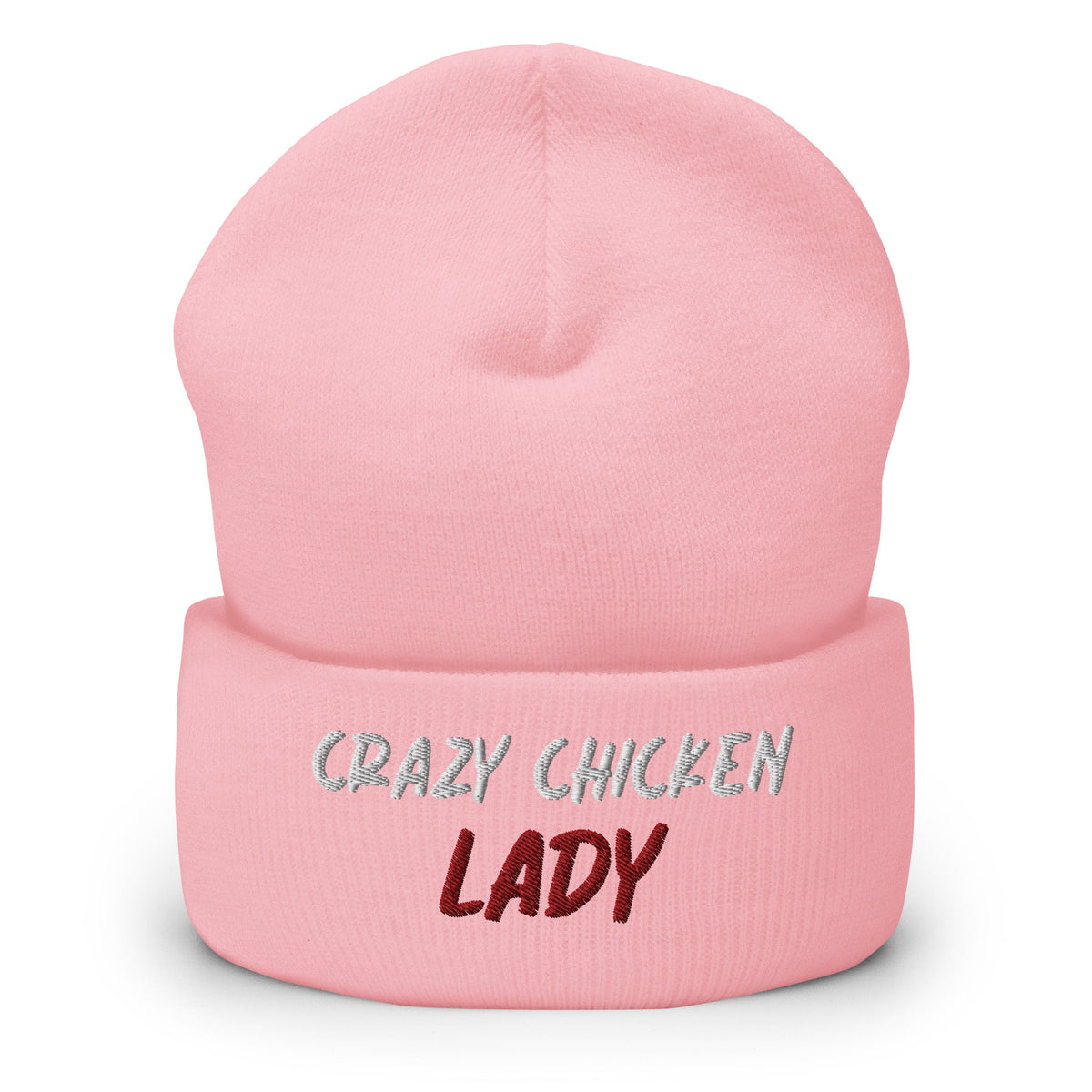 Crazy Chicken Lady Cuffed Beanie - Cluck It All Farms