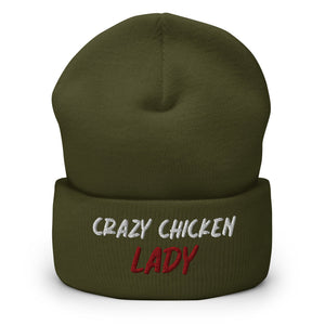 Crazy Chicken Lady Cuffed Beanie - Cluck It All Farms