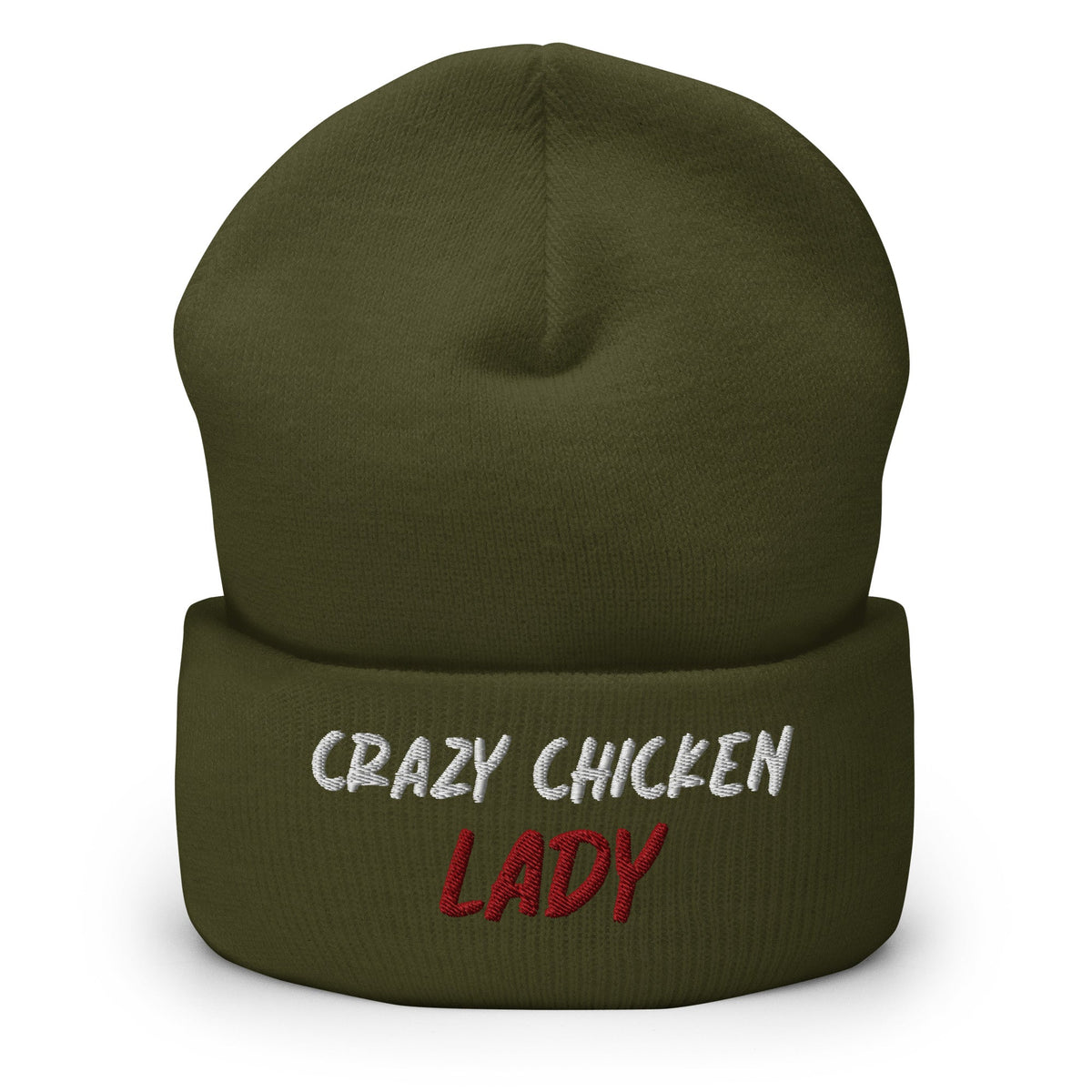 Crazy Chicken Lady Cuffed Beanie - Cluck It All Farms