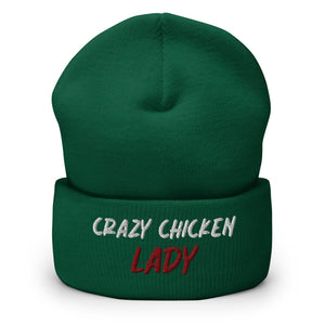Crazy Chicken Lady Cuffed Beanie - Cluck It All Farms