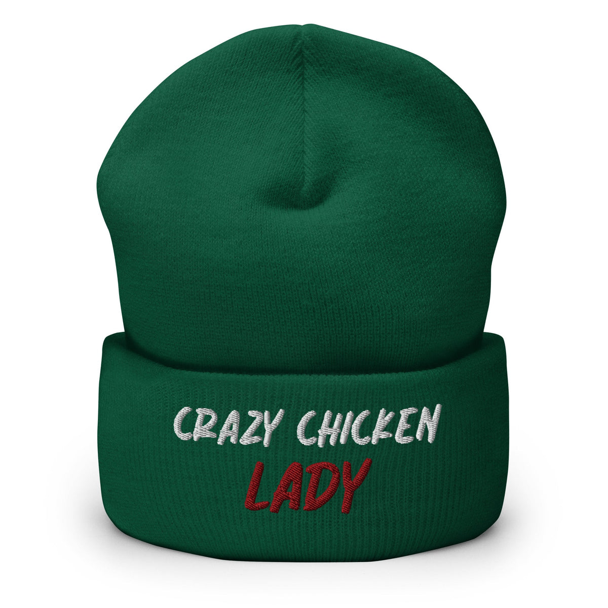 Crazy Chicken Lady Cuffed Beanie - Cluck It All Farms