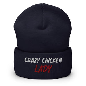 Crazy Chicken Lady Cuffed Beanie - Cluck It All Farms