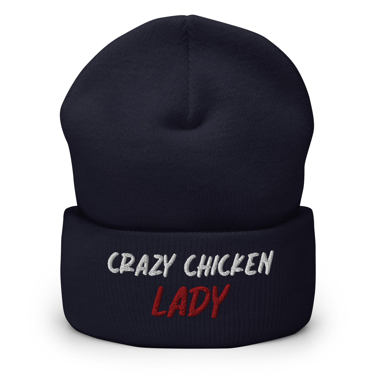 Crazy Chicken Lady Cuffed Beanie - Cluck It All Farms