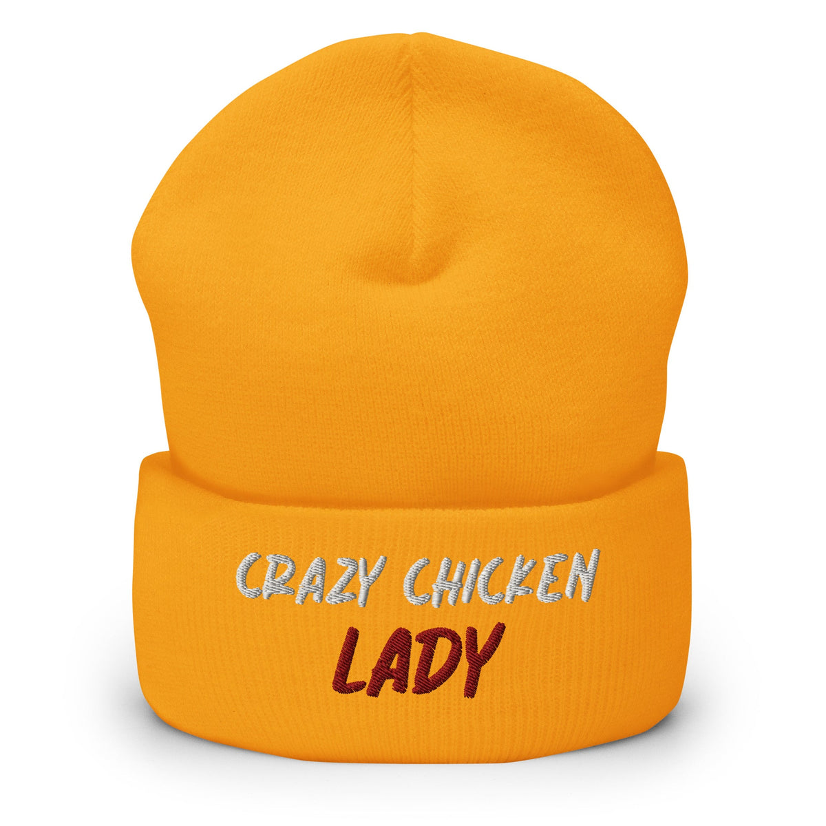 Crazy Chicken Lady Cuffed Beanie - Cluck It All Farms