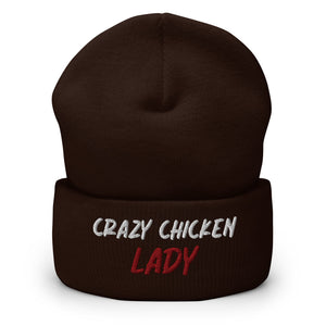 Crazy Chicken Lady Cuffed Beanie - Cluck It All Farms