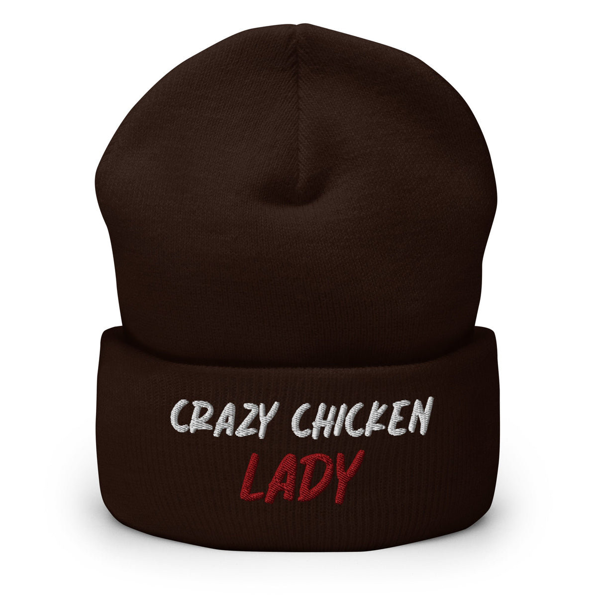 Crazy Chicken Lady Cuffed Beanie - Cluck It All Farms