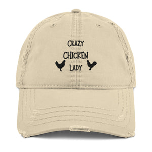 Crazy Chicken Lady Distressed Dad Hat - Cluck It All Farms