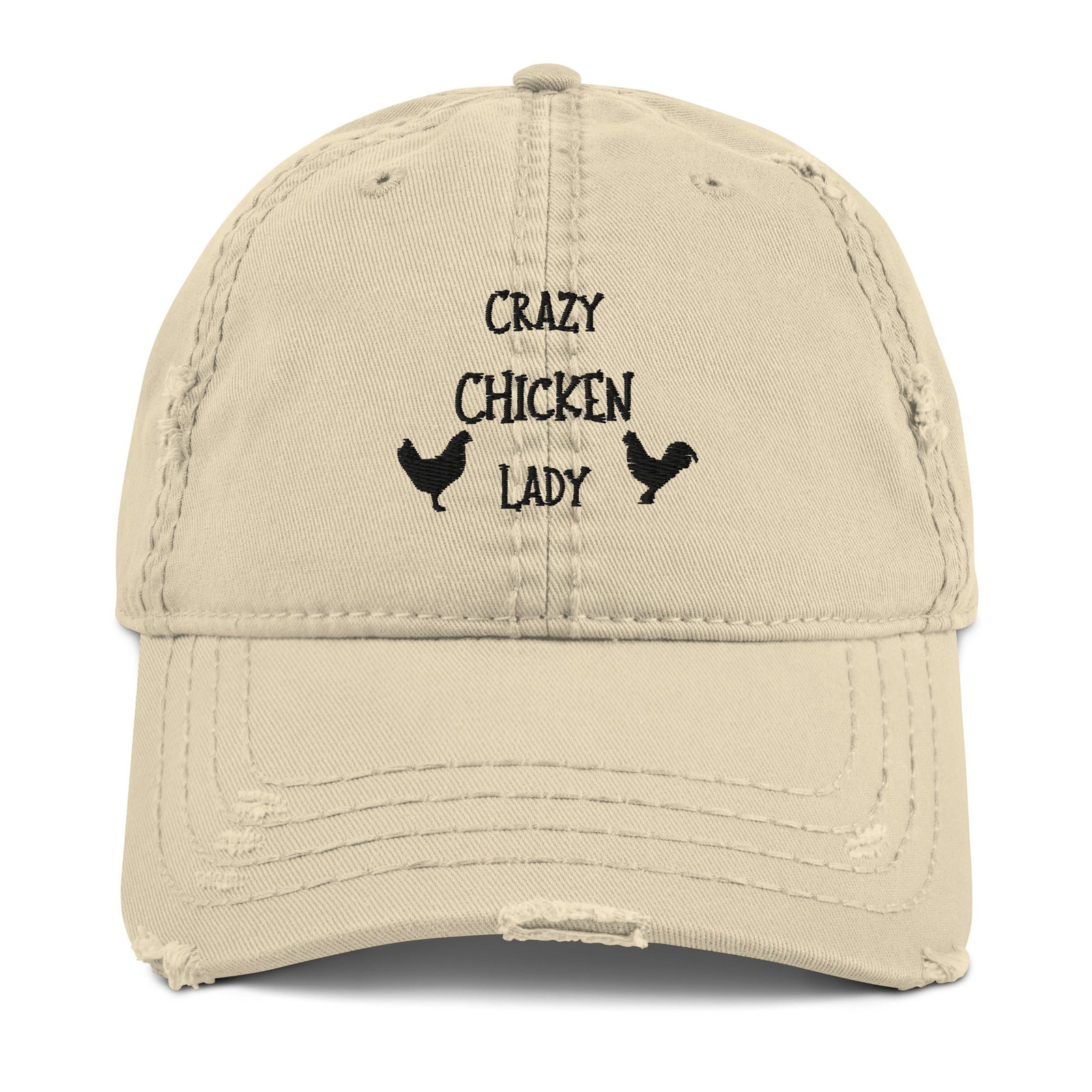 Crazy Chicken Lady Distressed Dad Hat - Cluck It All Farms