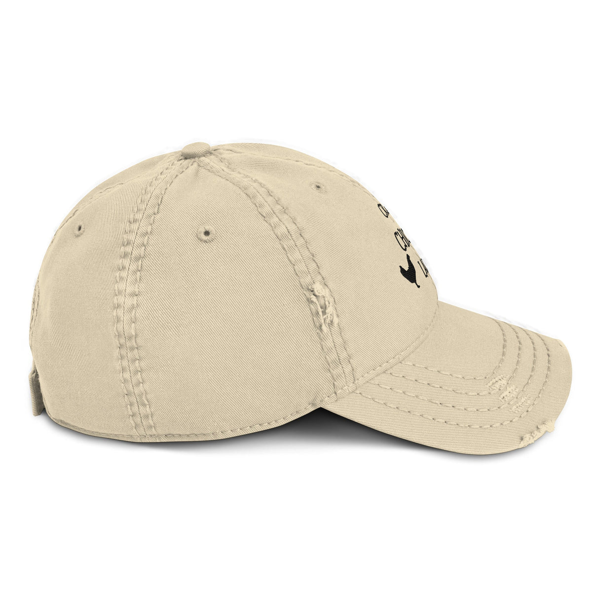 Crazy Chicken Lady Distressed Dad Hat - Cluck It All Farms