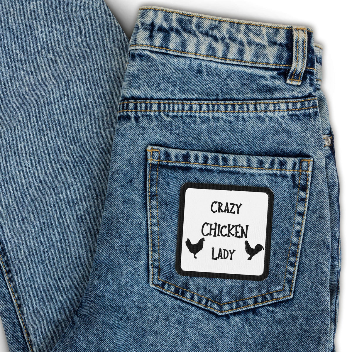 Crazy Chicken Lady Embroidered Patch - Cluck It All Farms