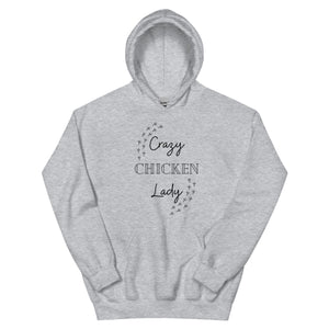 Crazy Chicken Lady Unisex Hoodie - Cluck It All Farms