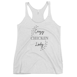 Crazy Chicken Lady Women's Racerback Tank - Cluck It All Farms