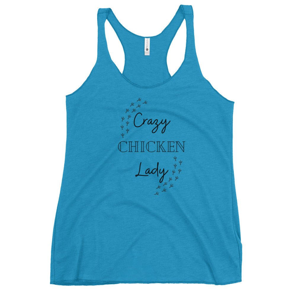 Crazy Chicken Lady Women&#39;s Racerback Tank - Cluck It All Farms