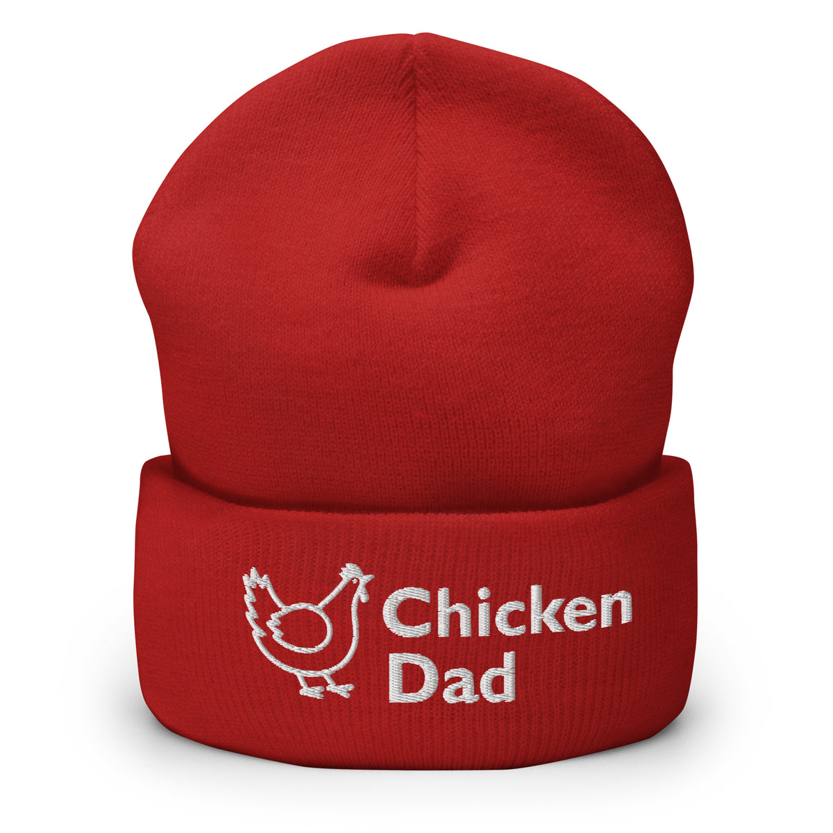 Chicken Dad Cuffed Beanie