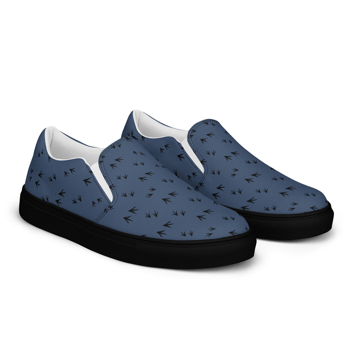 Denim Chicken Feet Women’s Slip - On Canvas Shoes - Cluck It All Farms