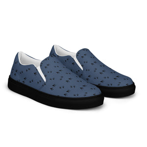 Denim Chicken Feet Women’s Slip - On Canvas Shoes - Cluck It All Farms