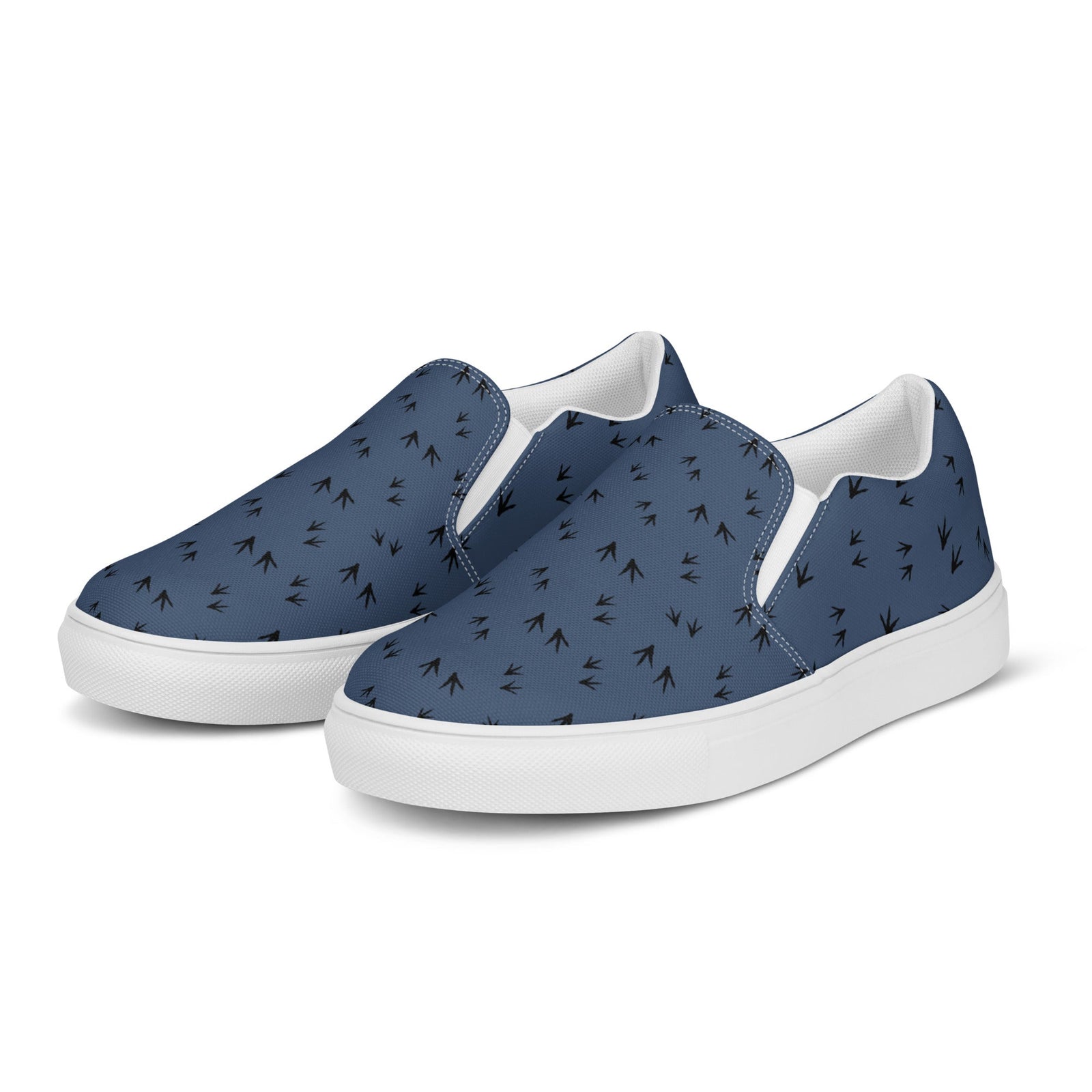 Denim Chicken Feet Women’s Slip - On Canvas Shoes - Cluck It All Farms