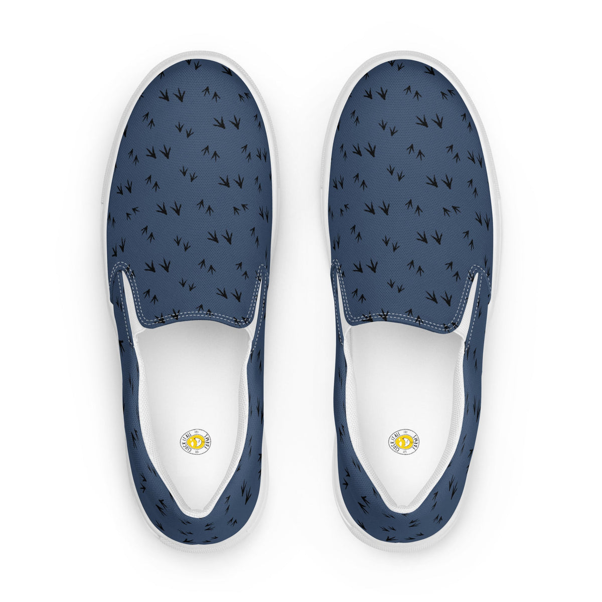Denim Chicken Feet Women’s Slip - On Canvas Shoes - Cluck It All Farms