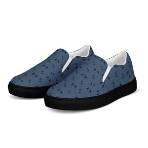 Denim Chicken Feet Women’s Slip - On Canvas Shoes - Cluck It All Farms
