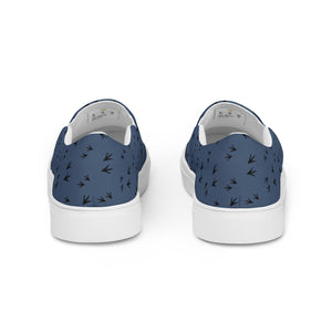 Denim Chicken Feet Women’s Slip - On Canvas Shoes - Cluck It All Farms