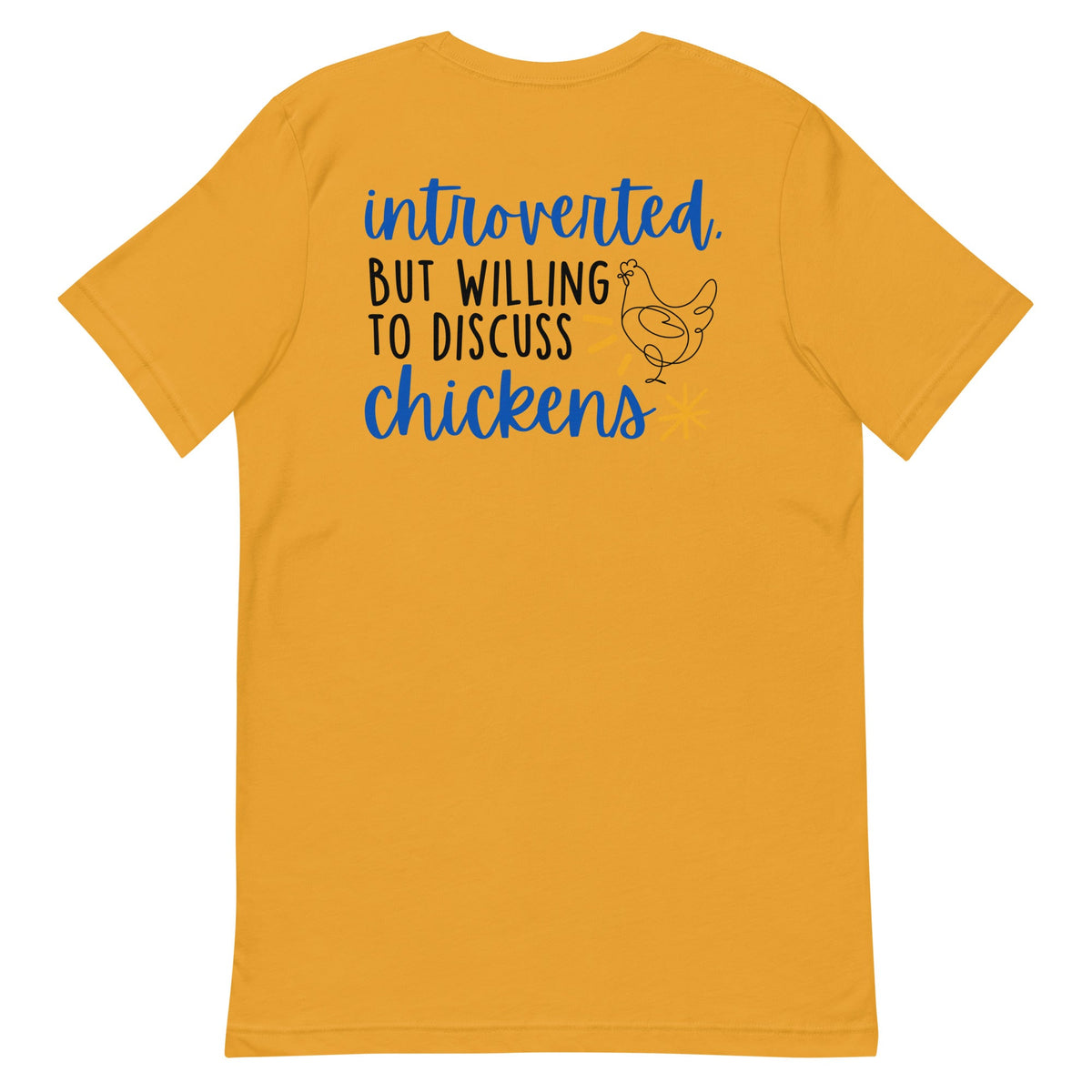 Discuss Chickens BACK PRINT Unisex T-Shirt - Cluck It All Farms