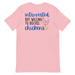 Discuss Chickens BACK PRINT Unisex T-Shirt - Cluck It All Farms
