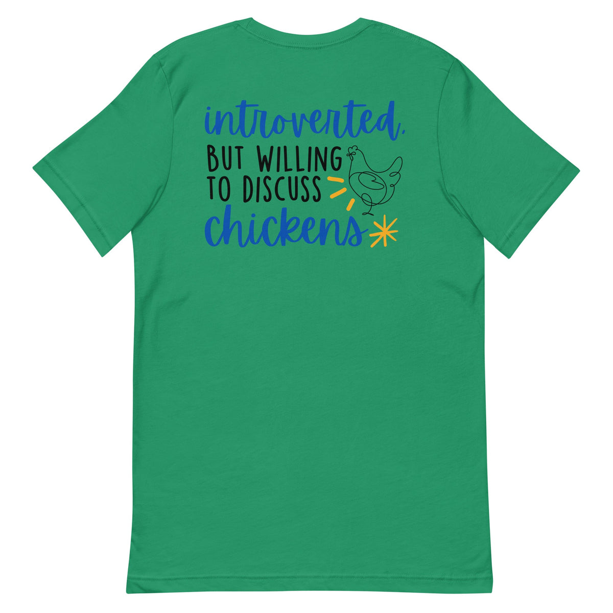 Discuss Chickens BACK PRINT Unisex T-Shirt - Cluck It All Farms