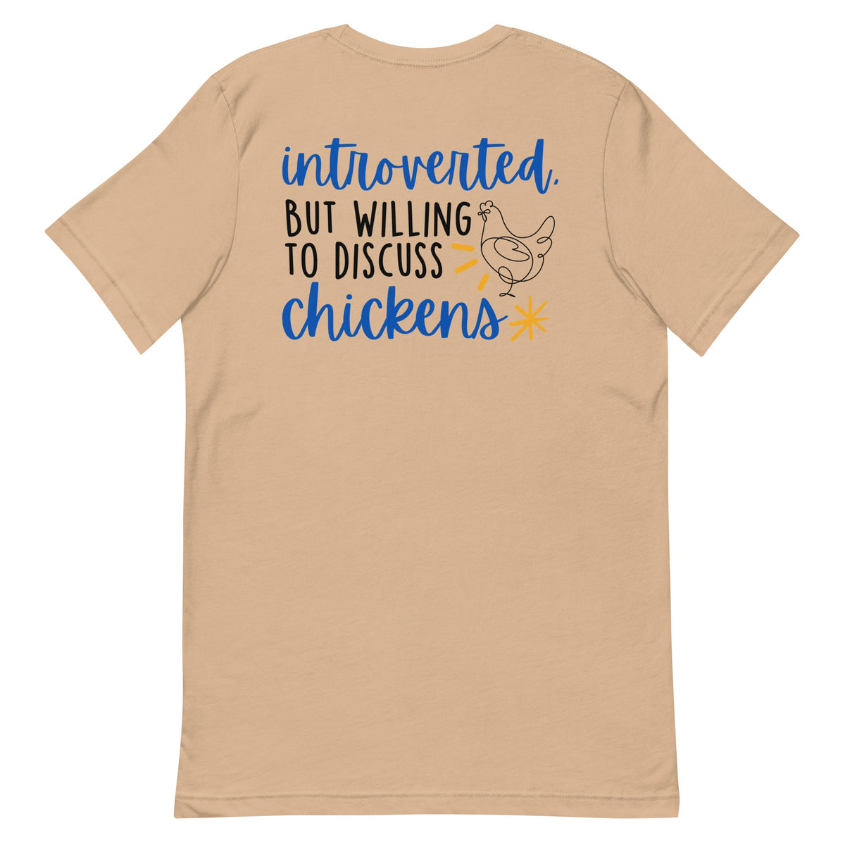 Discuss Chickens BACK PRINT Unisex T-Shirt - Cluck It All Farms