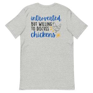 Discuss Chickens BACK PRINT Unisex T-Shirt - Cluck It All Farms