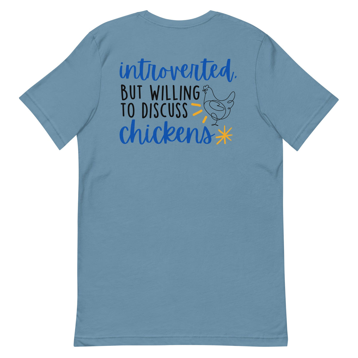 Discuss Chickens BACK PRINT Unisex T-Shirt - Cluck It All Farms