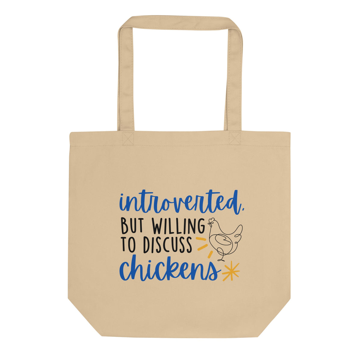Discuss Chickens Eco Tote Bag - Cluck It All Farms