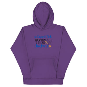 Discuss Chickens Unisex Hoodie - Cluck It All Farms