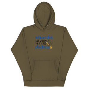 Discuss Chickens Unisex Hoodie - Cluck It All Farms