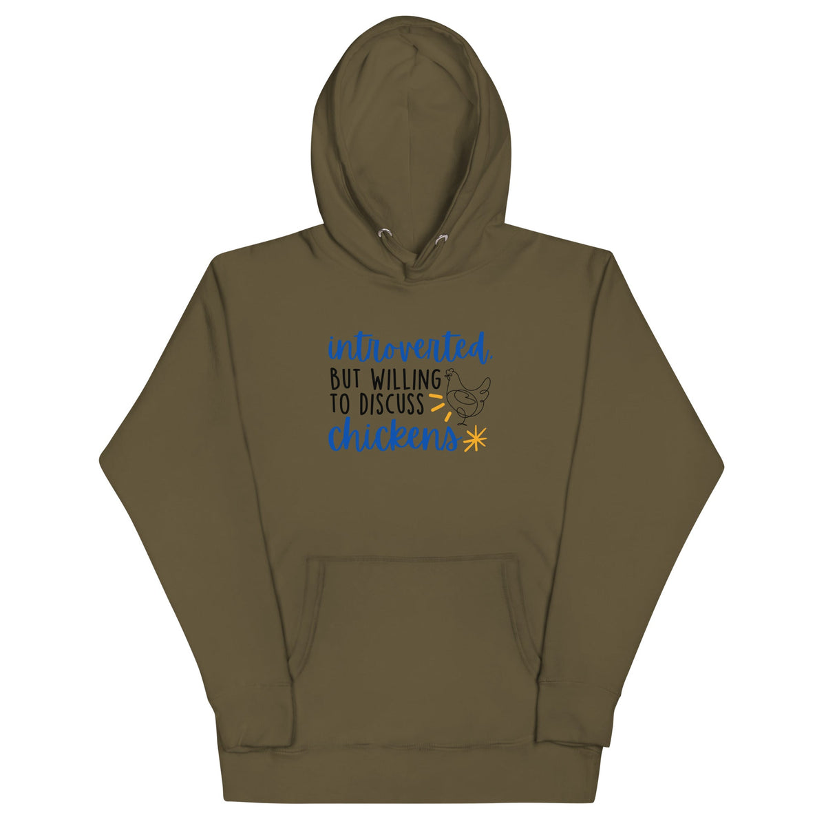 Discuss Chickens Unisex Hoodie - Cluck It All Farms