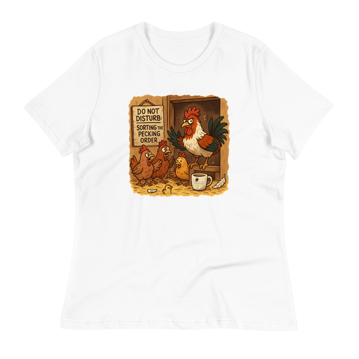 Do Not Disturb: Sorting the Pecking Order Women’s Tee - Cluck It All Farms