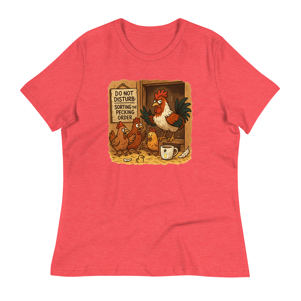 Do Not Disturb: Sorting the Pecking Order Women’s Tee - Cluck It All Farms