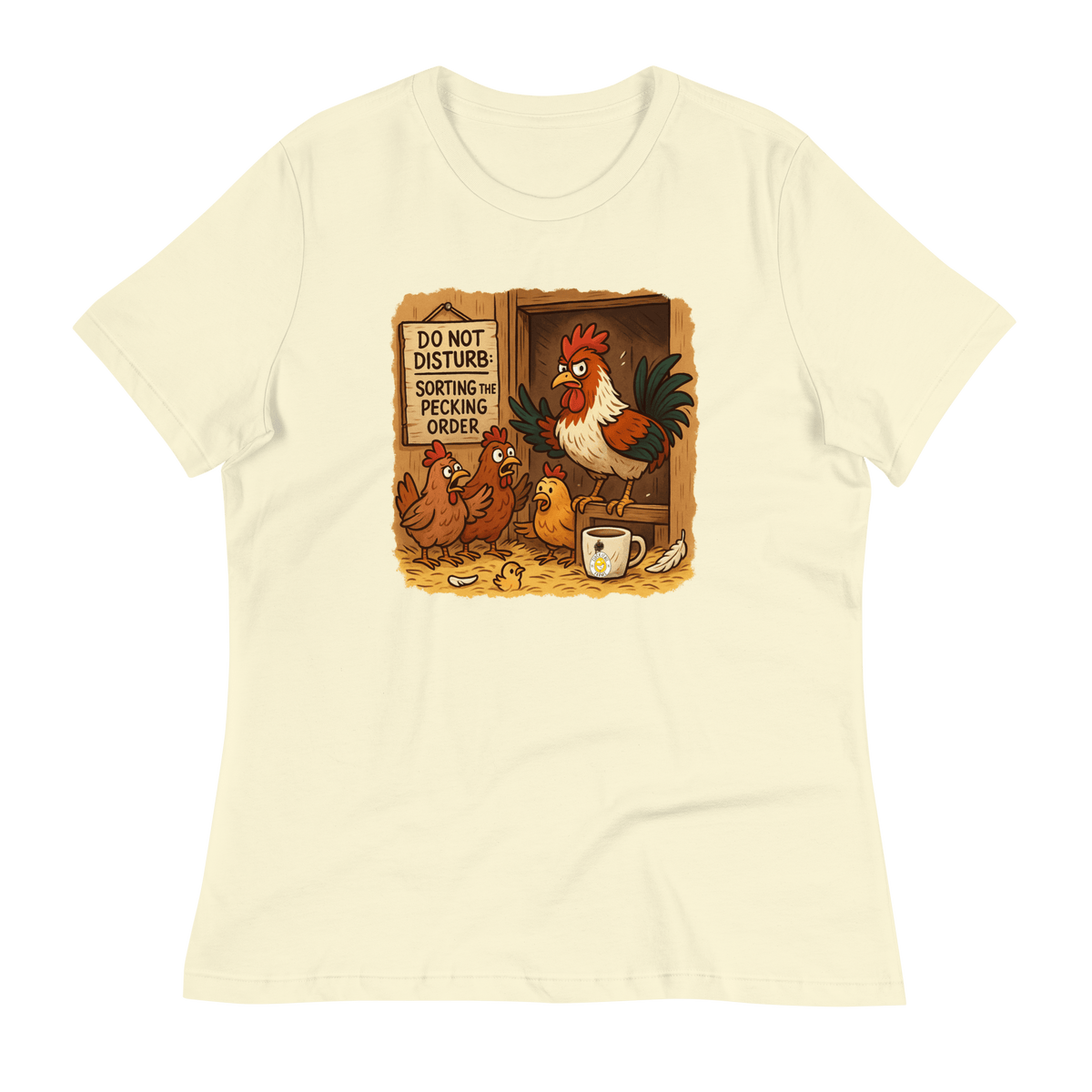Do Not Disturb: Sorting the Pecking Order Women’s Tee - Cluck It All Farms