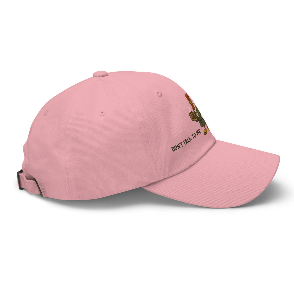 Don&#39;t Talk to Me Before I Crow Dad Hat - Cluck It All Farms