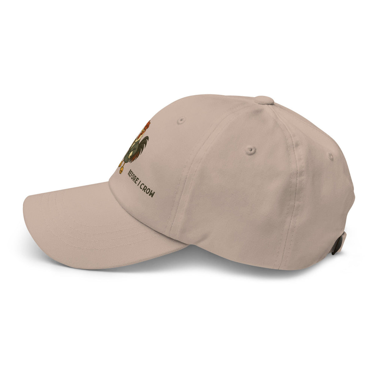 Don&#39;t Talk to Me Before I Crow Dad Hat - Cluck It All Farms