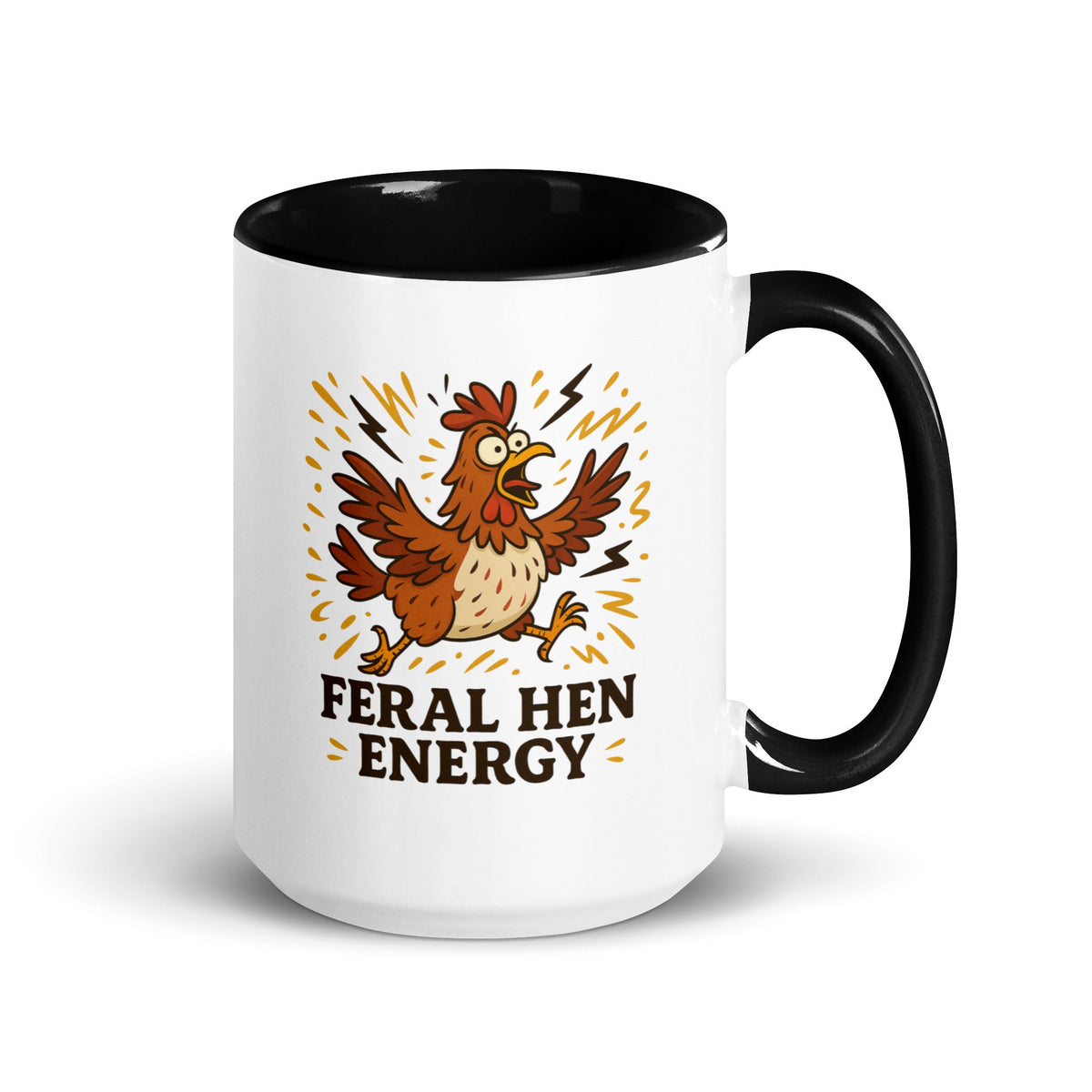 Feral Hen Energy Colored Mug - Cluck It All Farms