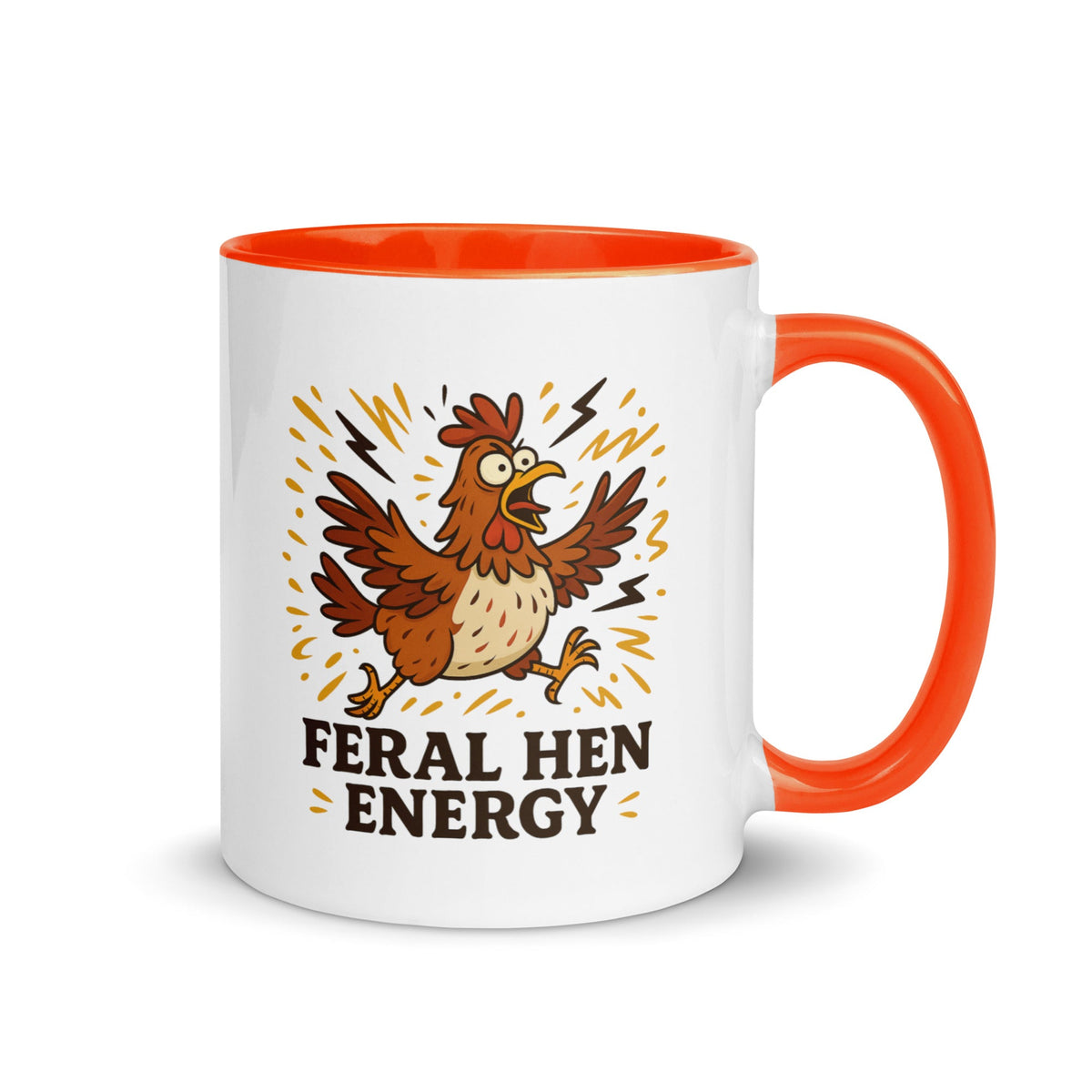 Feral Hen Energy Colored Mug - Cluck It All Farms