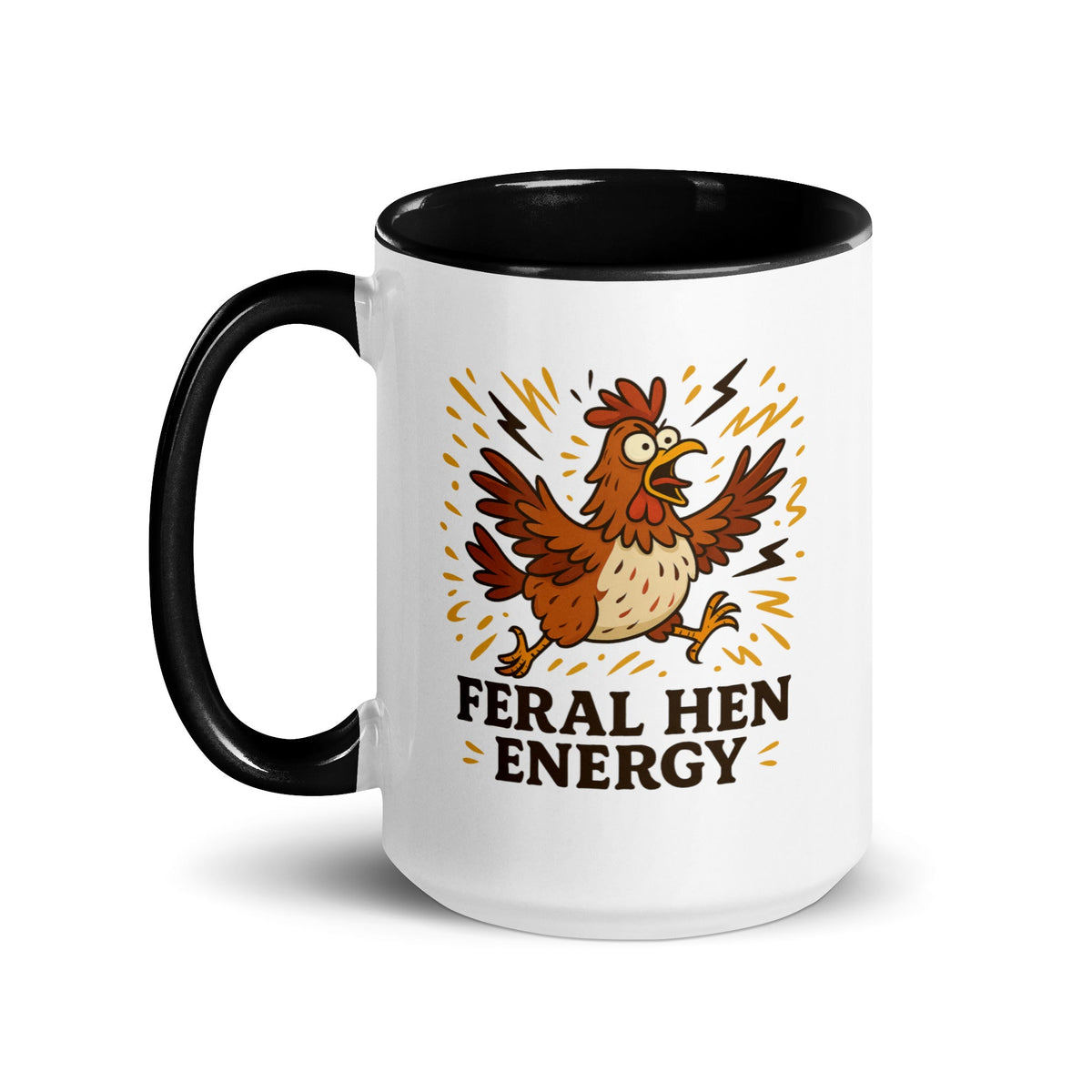 Feral Hen Energy Colored Mug - Cluck It All Farms