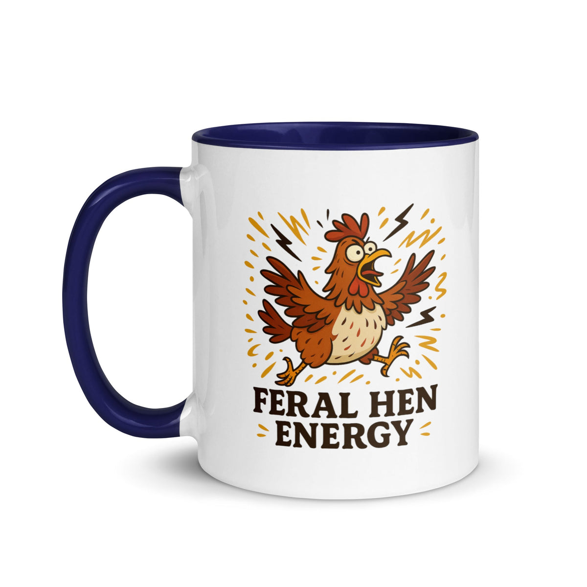 Feral Hen Energy Colored Mug - Cluck It All Farms