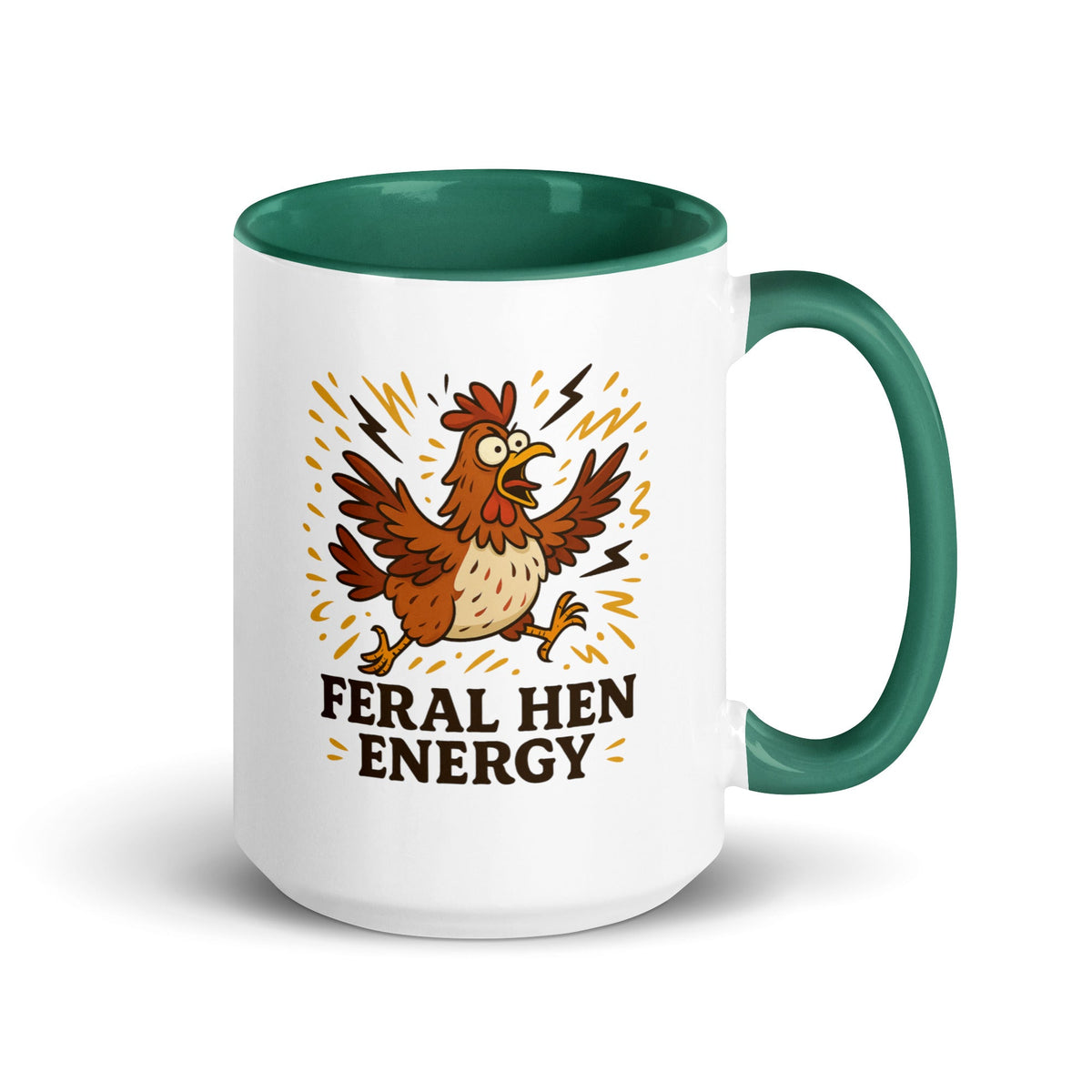 Feral Hen Energy Colored Mug - Cluck It All Farms
