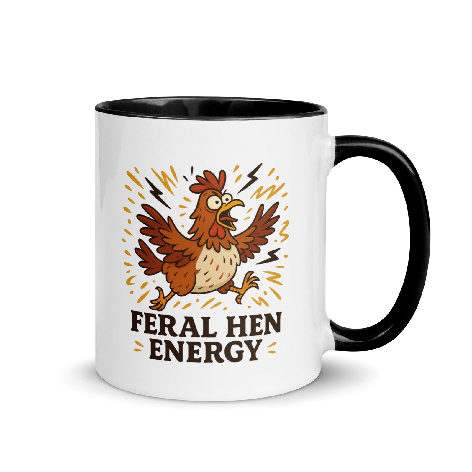 Feral Hen Energy Colored Mug - Cluck It All Farms