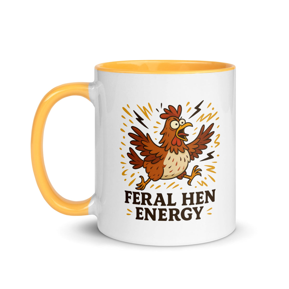 Feral Hen Energy Colored Mug - Cluck It All Farms