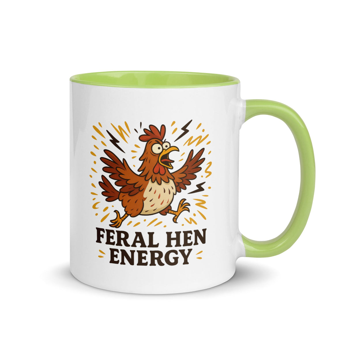 Feral Hen Energy Colored Mug - Cluck It All Farms