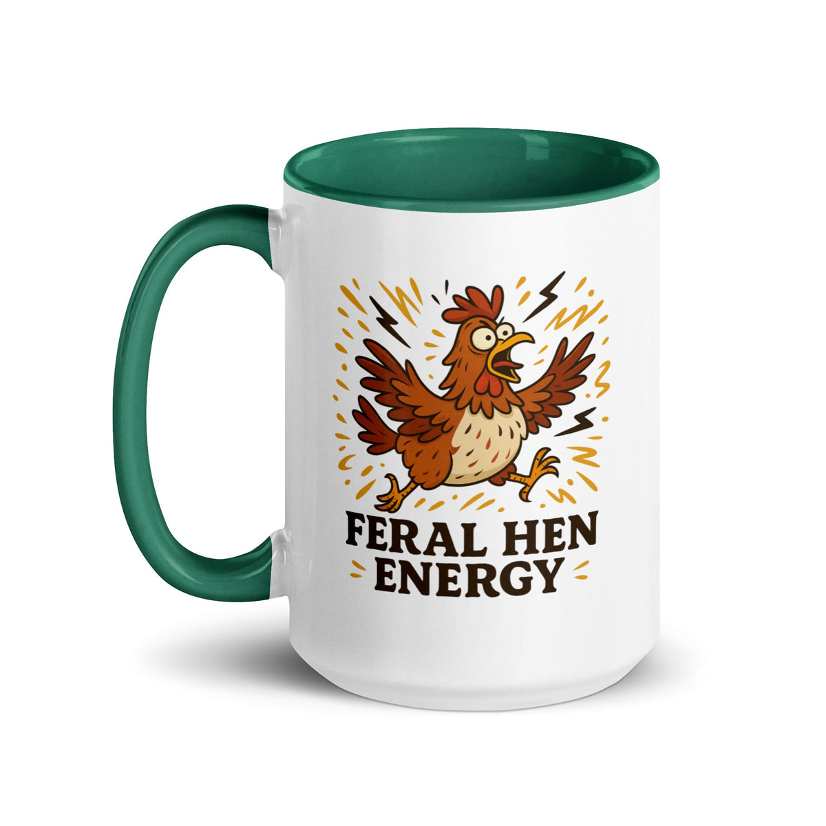 Feral Hen Energy Colored Mug - Cluck It All Farms