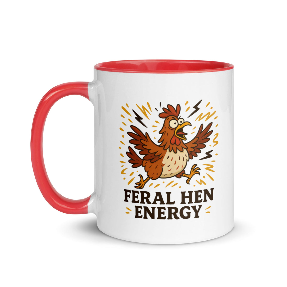 Feral Hen Energy Colored Mug - Cluck It All Farms